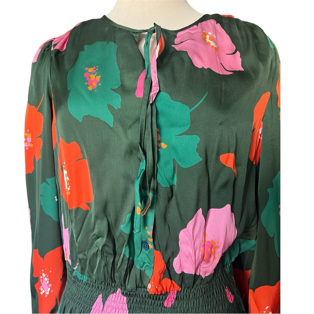 Tucker NYC Green Floral Midi Dress - Picture 10 of 10